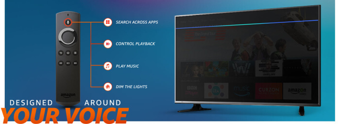 Amazon Fire TV stick with alexa and voice search