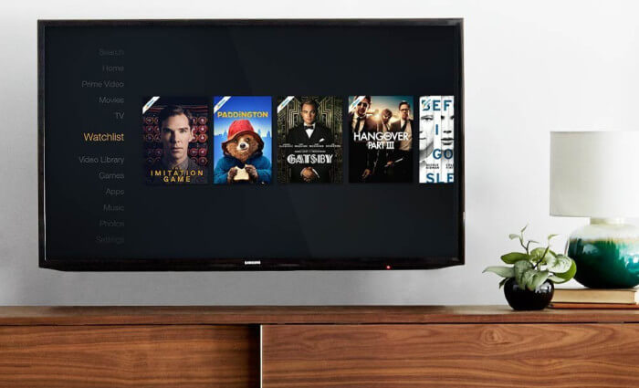 Amazon Prime Instant Video TV screen