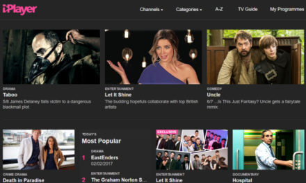 BBC iPlayer homescreen