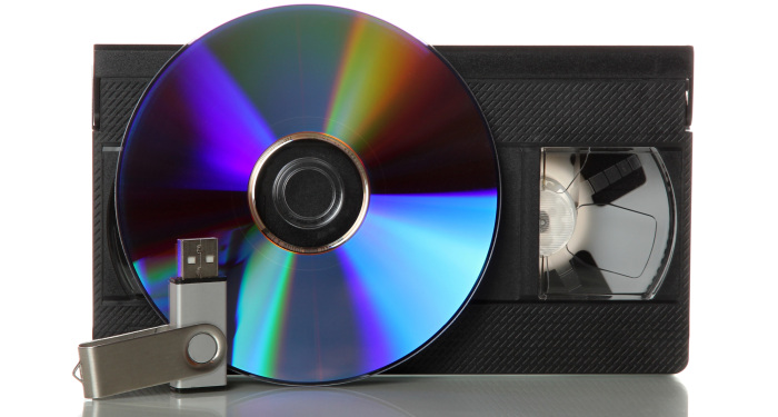 vhs tape dvd usb