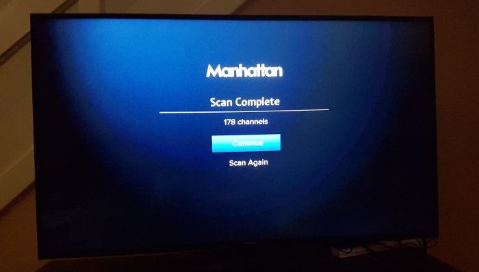 Manhattan-T2R Channel Scan