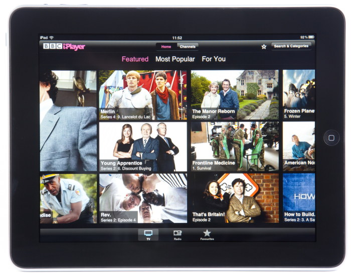 BBC iplayer on ipad