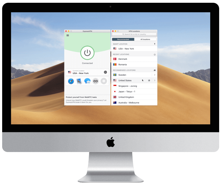 ExpressVPN Mac Screenshot