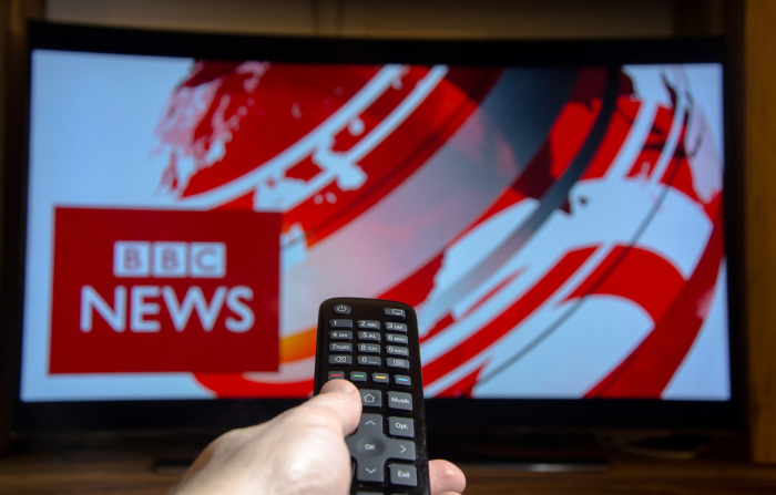 Watching BBC on tv