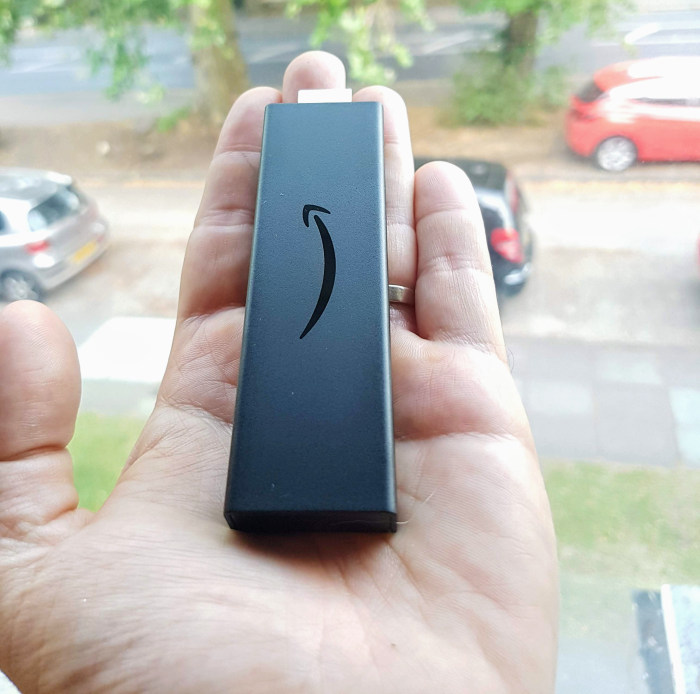 Amazon fire tv stick 4k in hand