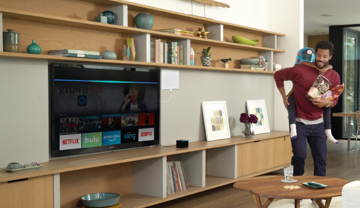 Amazon Fire TV Cube living room