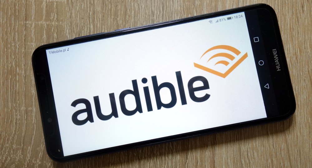 Audible app on smartphone 1000