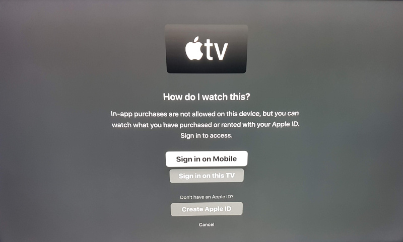 Apple tv cant purchase amazon fire tv