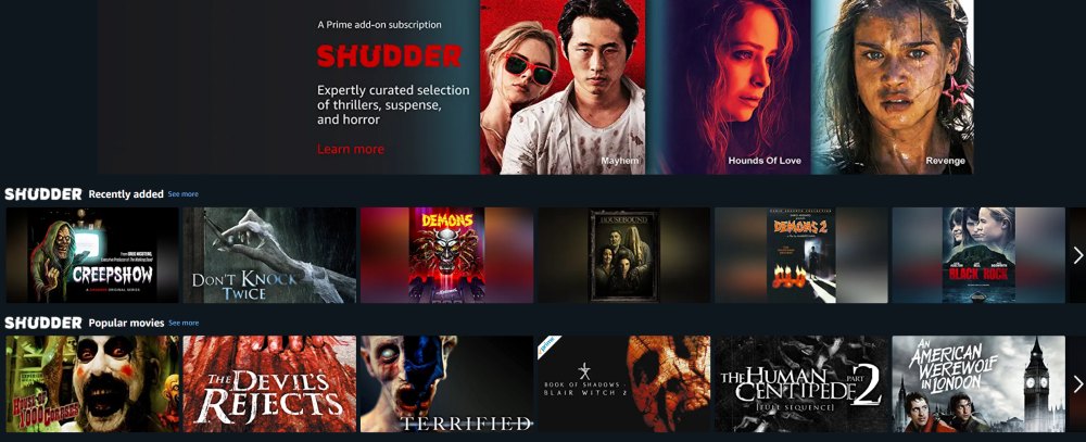 Shudder channel amazon