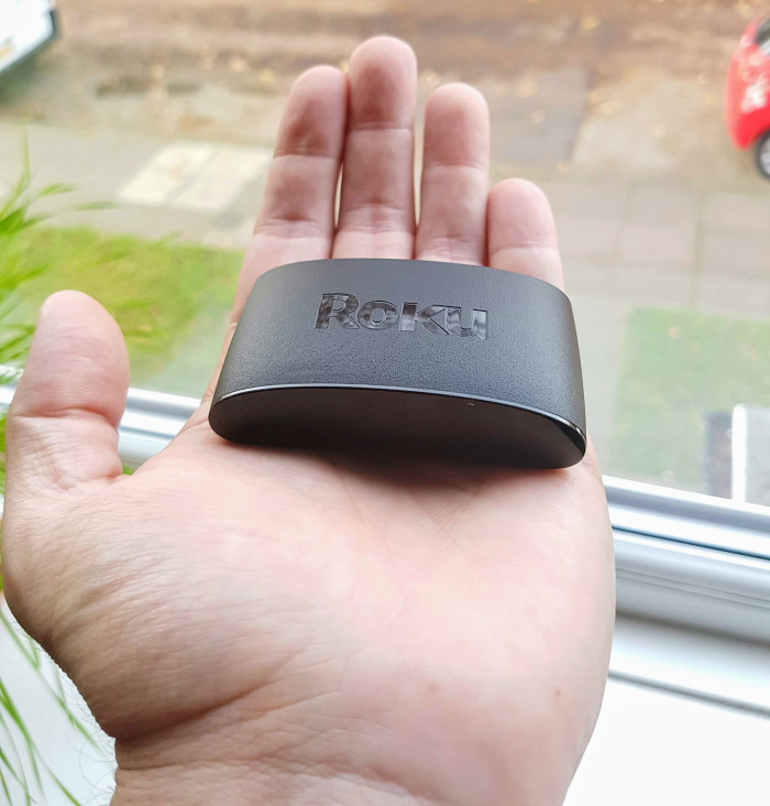 Roku Express in hand