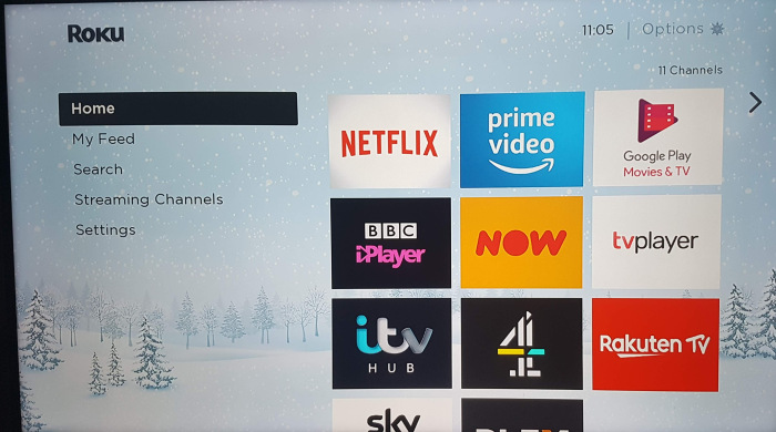 Roku Winter theme