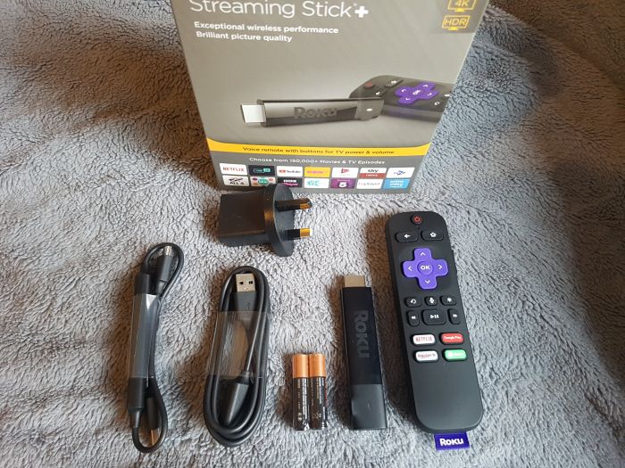 Roku streaming stick plus in the box