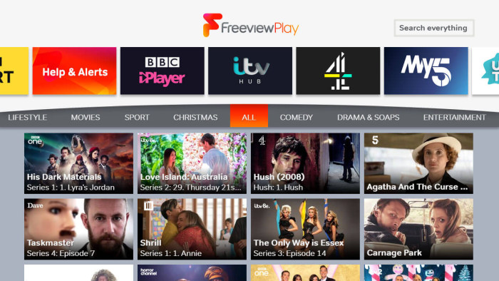 Freeview Play channel 100