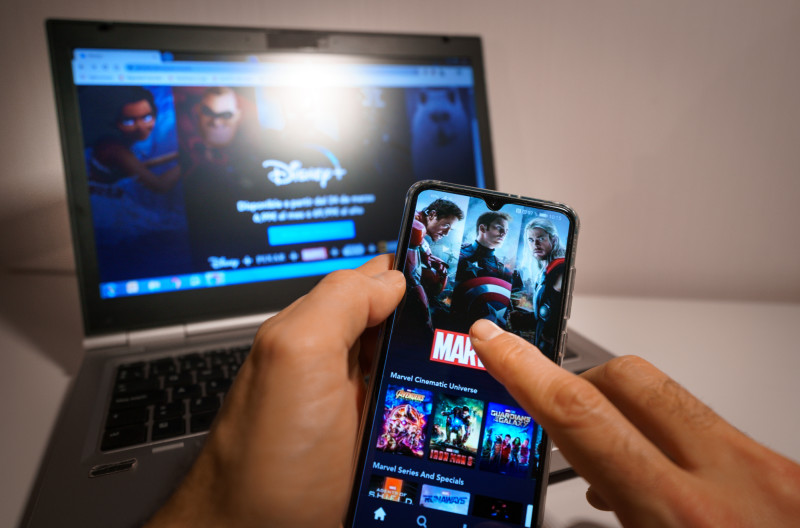 DisneyPlus on smartphone and computer 800