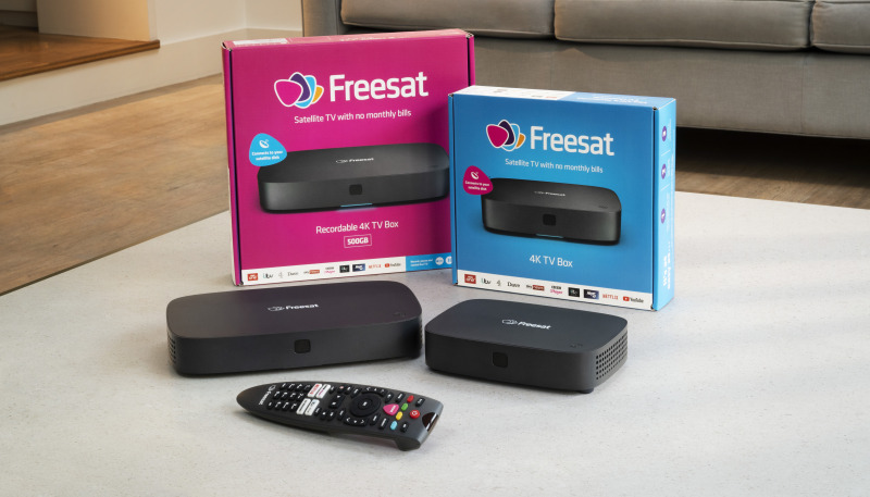 Freesat 4K boxes living room