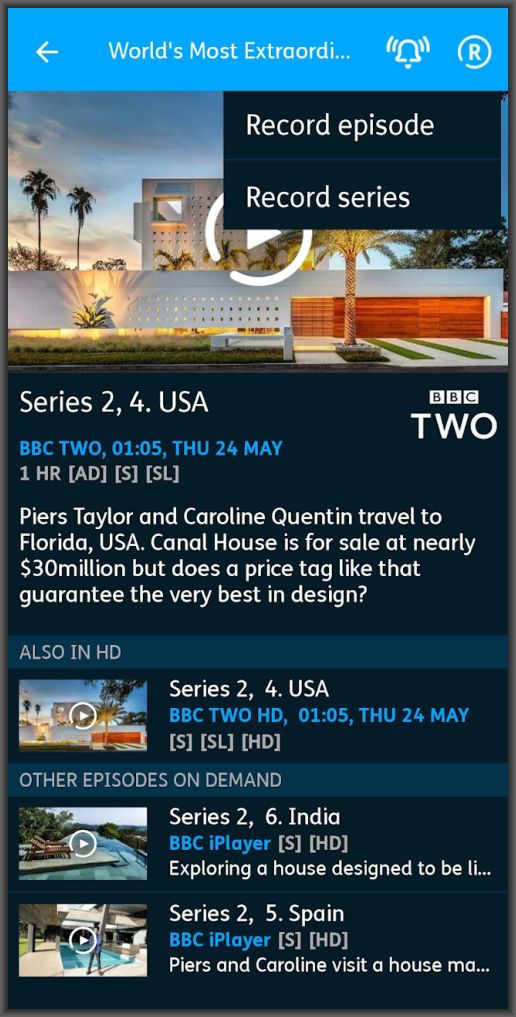 The YouView app