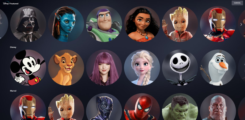Disney-Plus-profile-icon-selection