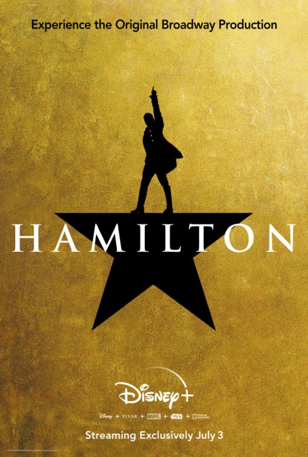 Hamilton musical disney plus poster