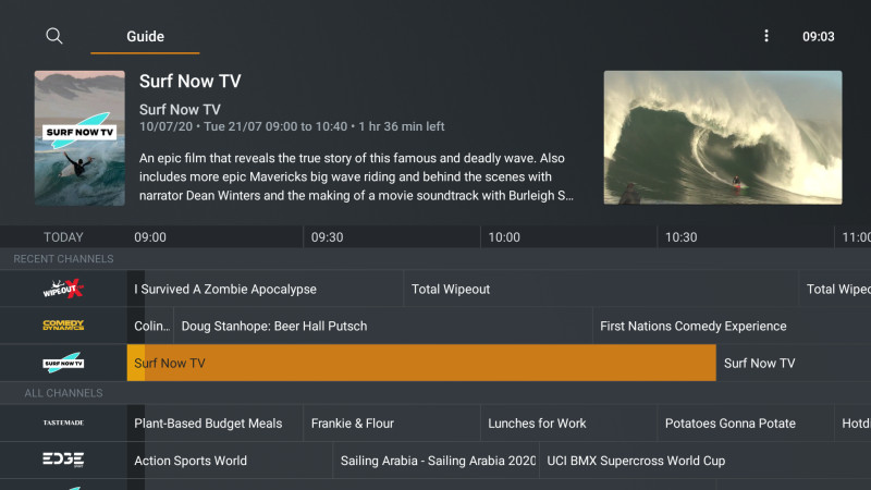 Plex live channels on tv