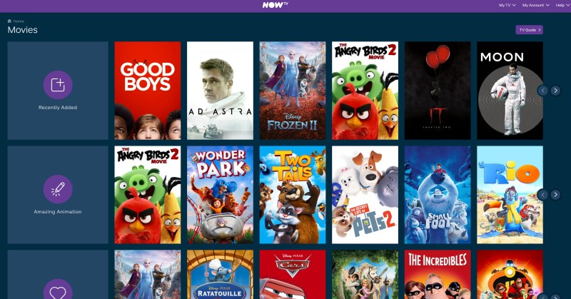 Sky Cinema now tv