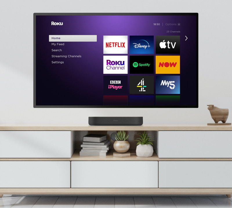 Roku Streambar in Living Room