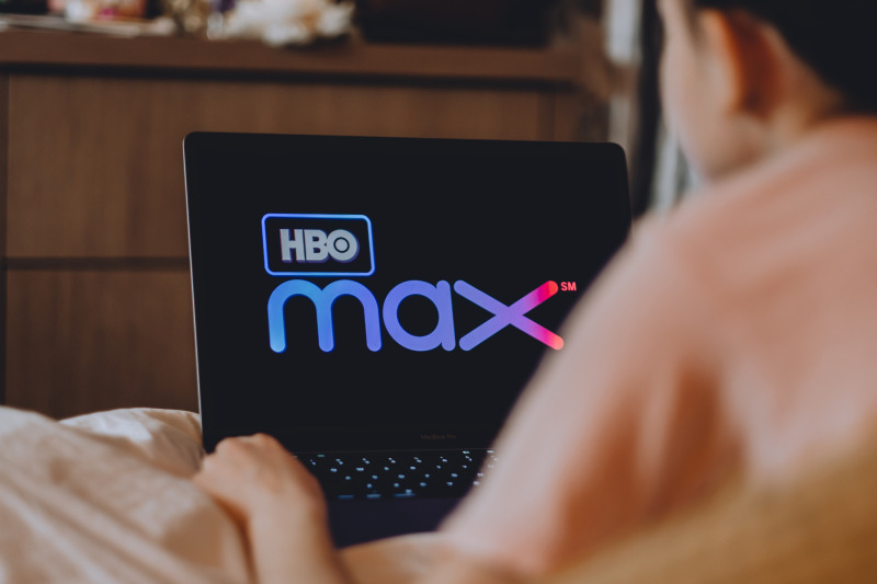 HBO Max on laptop