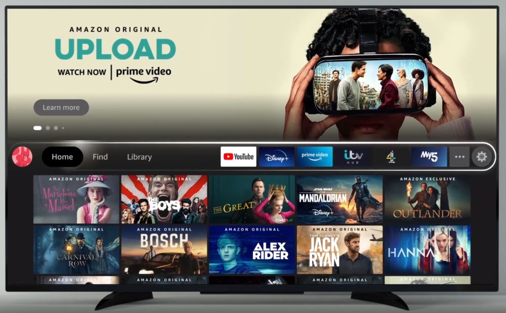 Fire TV new ui main menu
