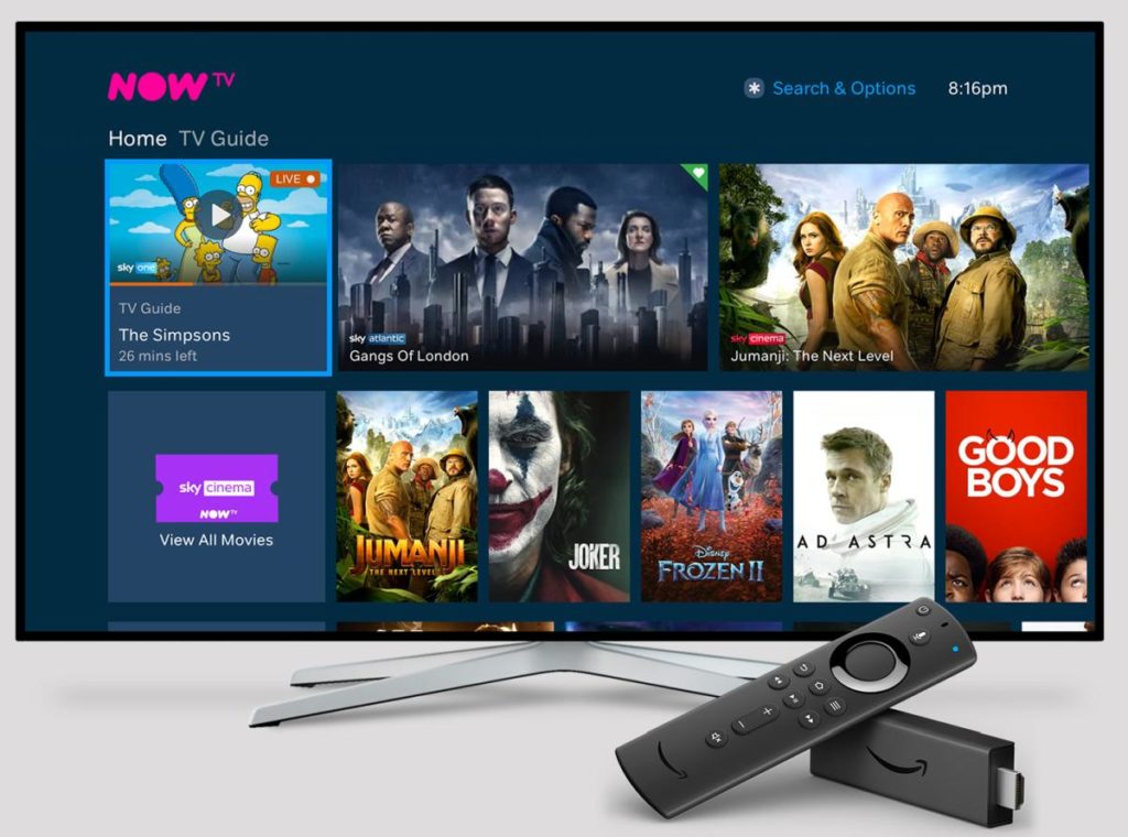 NOW TV on Fire TV lite