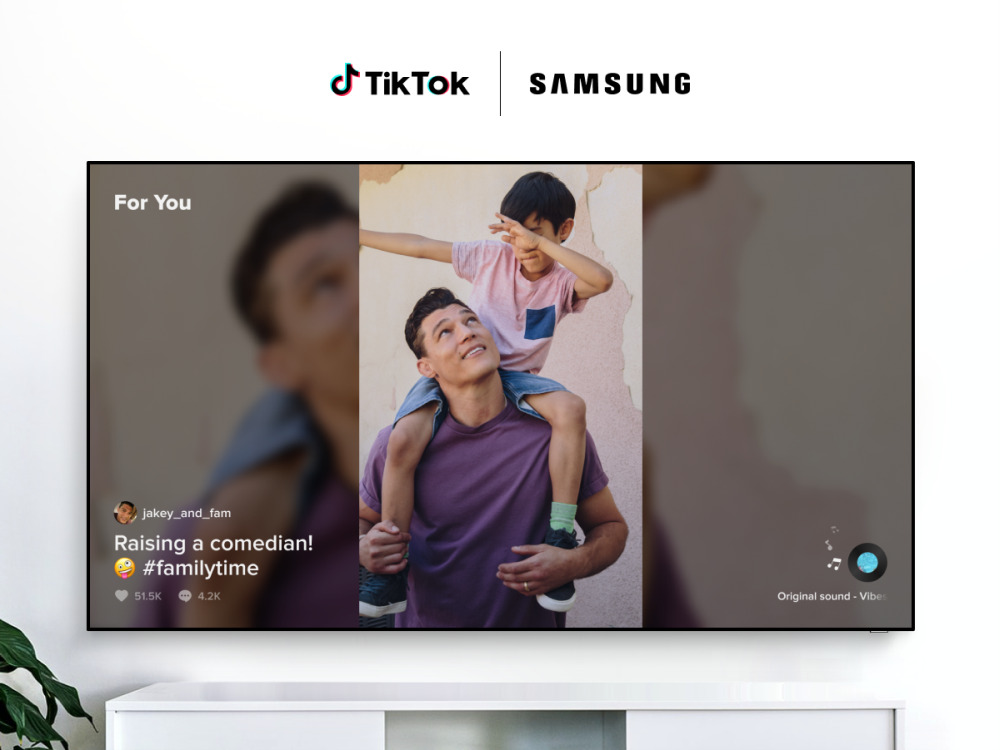 TikTok on Samsung for you feed