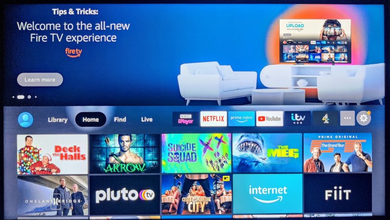 New Fire TV ui main screen