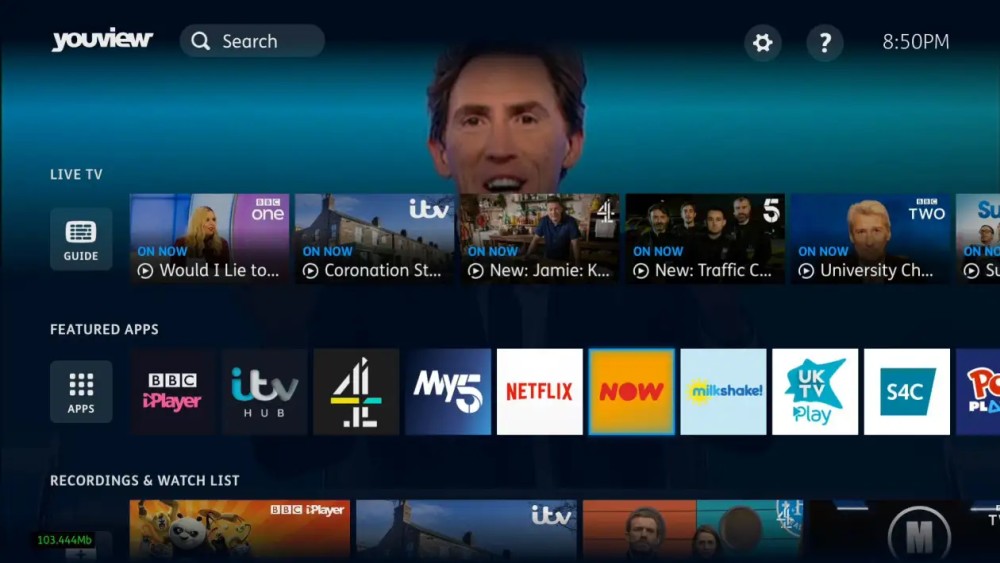 YouView new ui featured apps