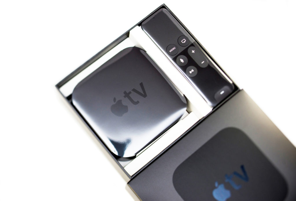 Apple TV with remote