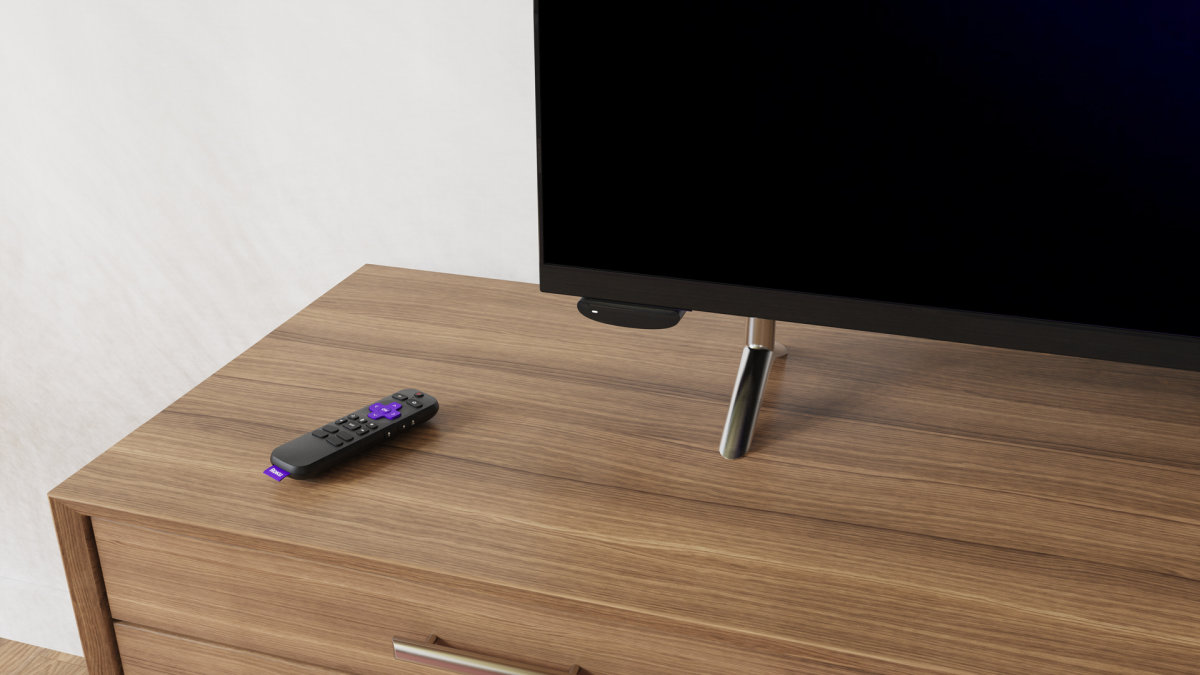 Roku Express 4K near TV