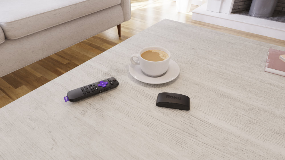 Roku express 4K on table