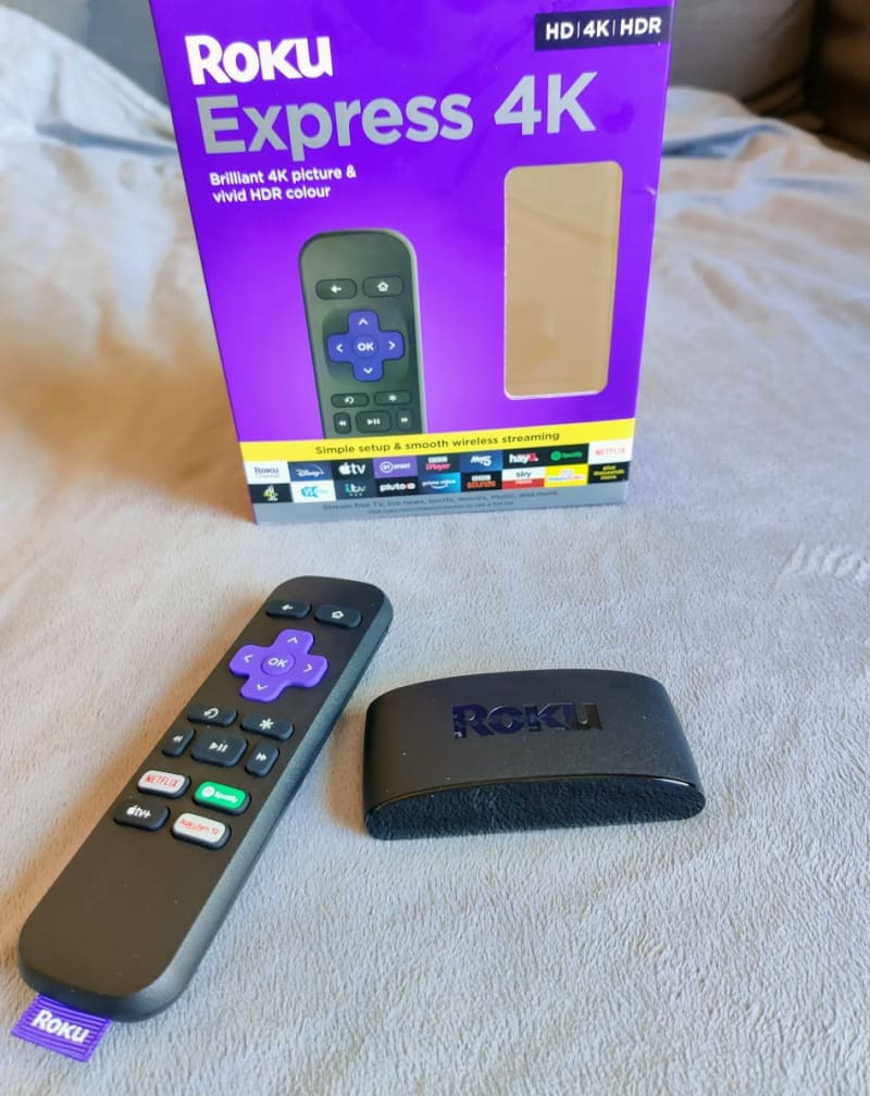 Roku Express 4K near box