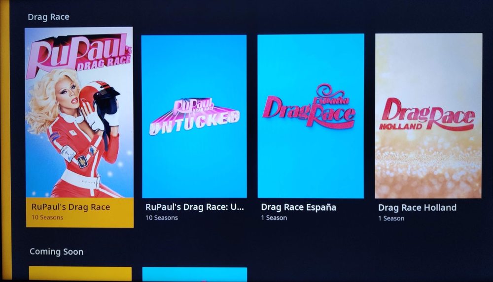 WOW Drag Race countries on Roku