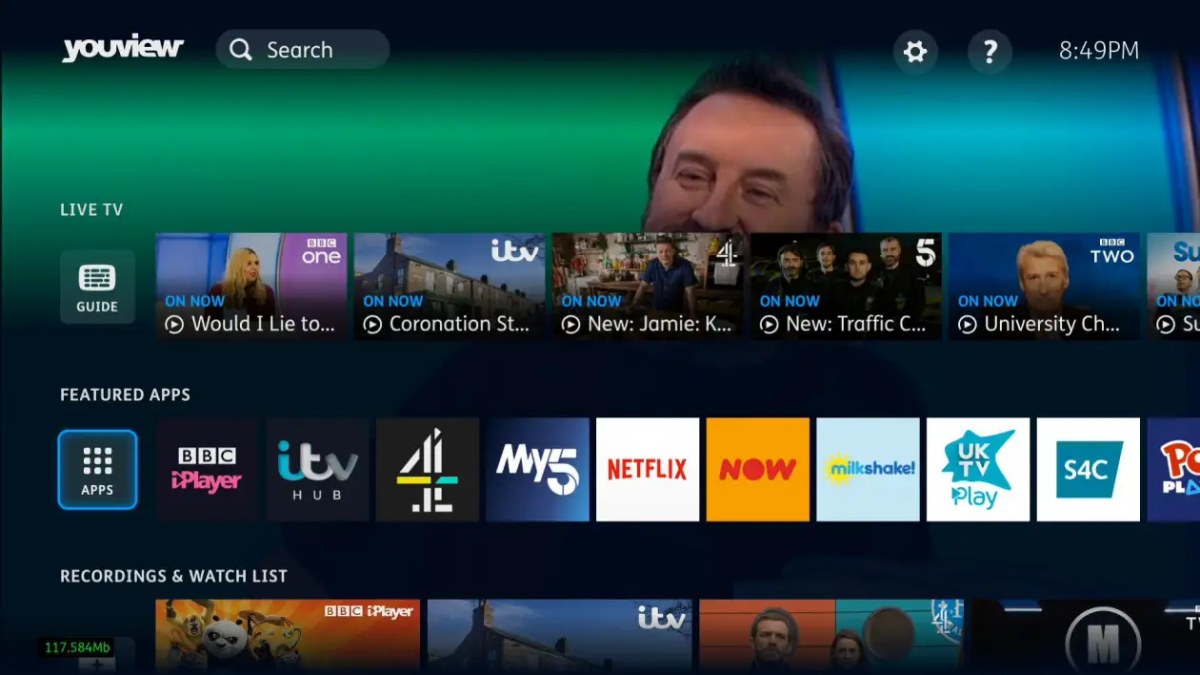 YouView new interface apps