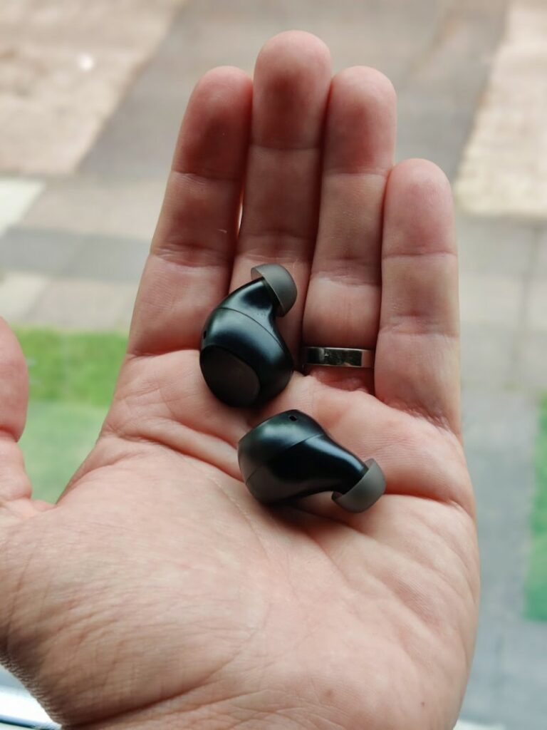 Earfun Free II in hand