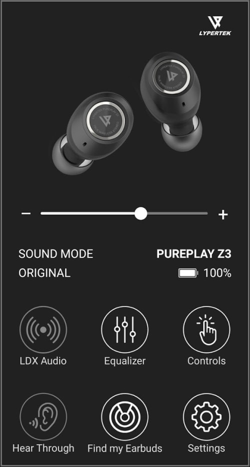 Lypertek PureControl app