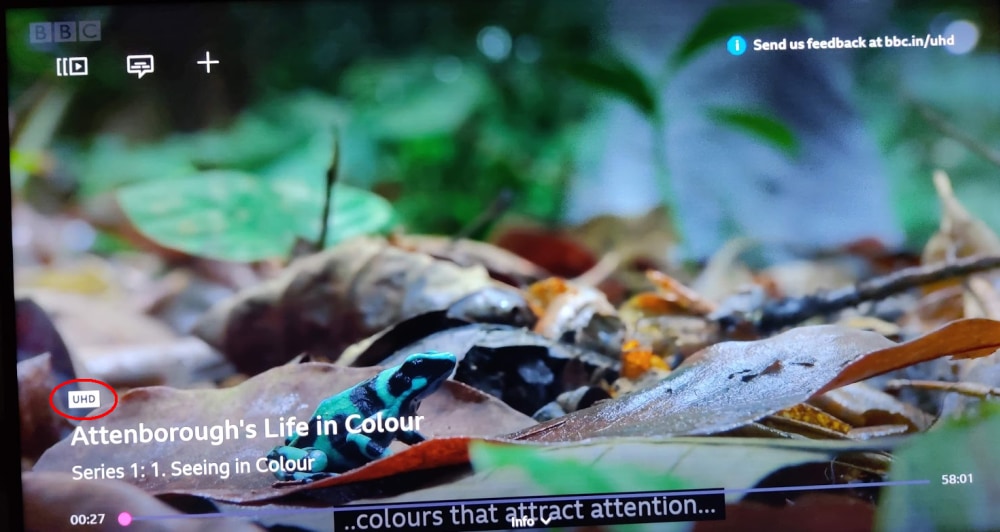 life in colour UHD 4K icon new ui