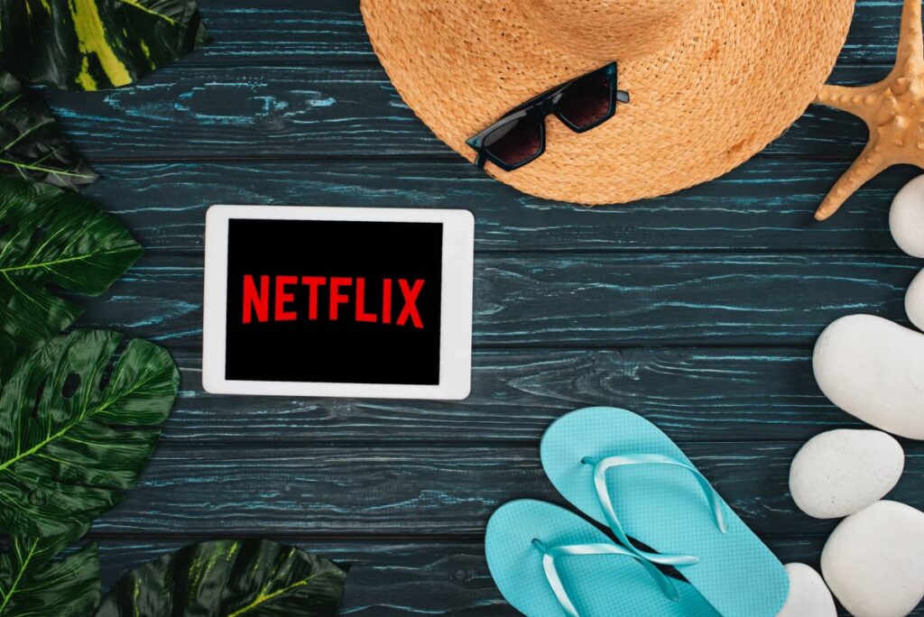 Netflix on a tablet