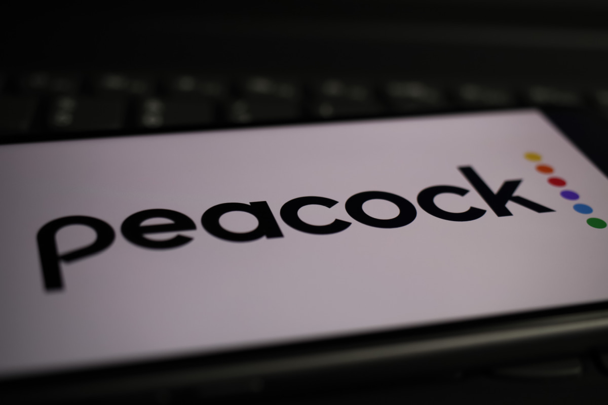 Peacock streaming service on phone