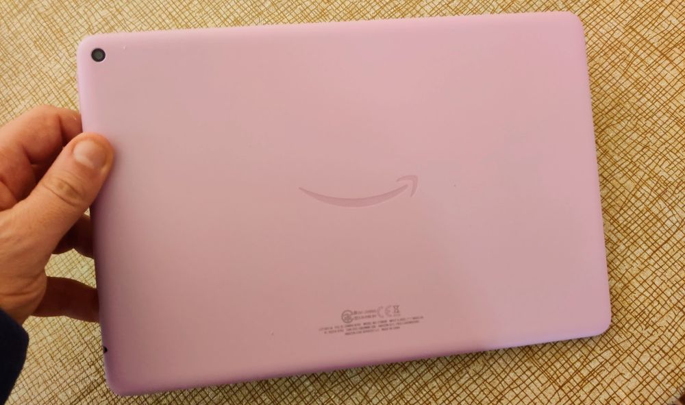 Fire HD 10 lavender back