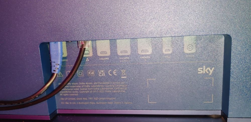 Sky Glass back - ports