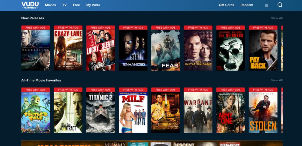 Vudu free streaming