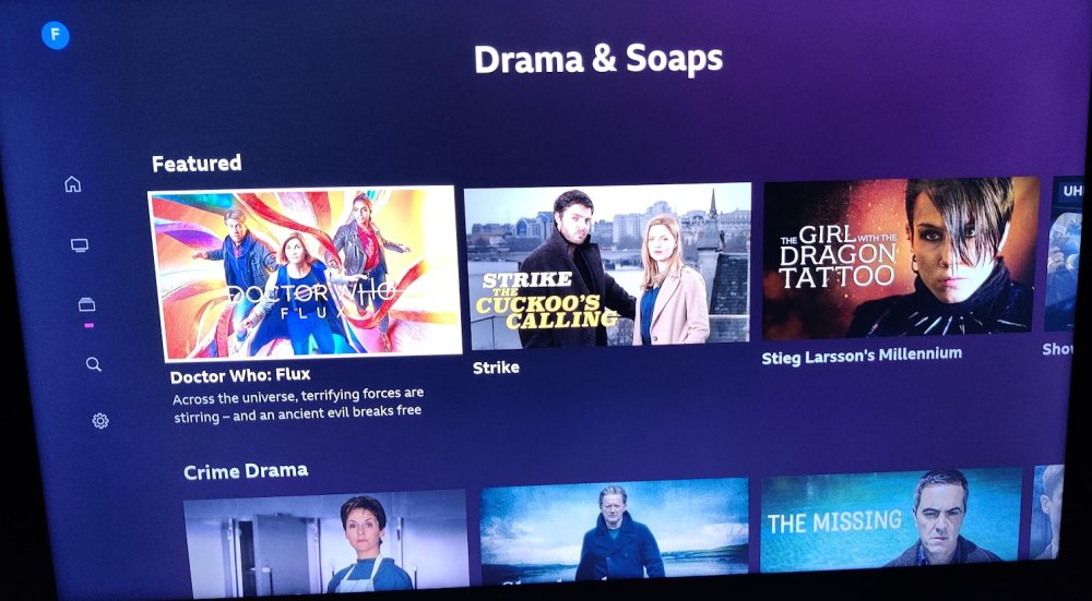 BBC iPlayer drama and soaps category