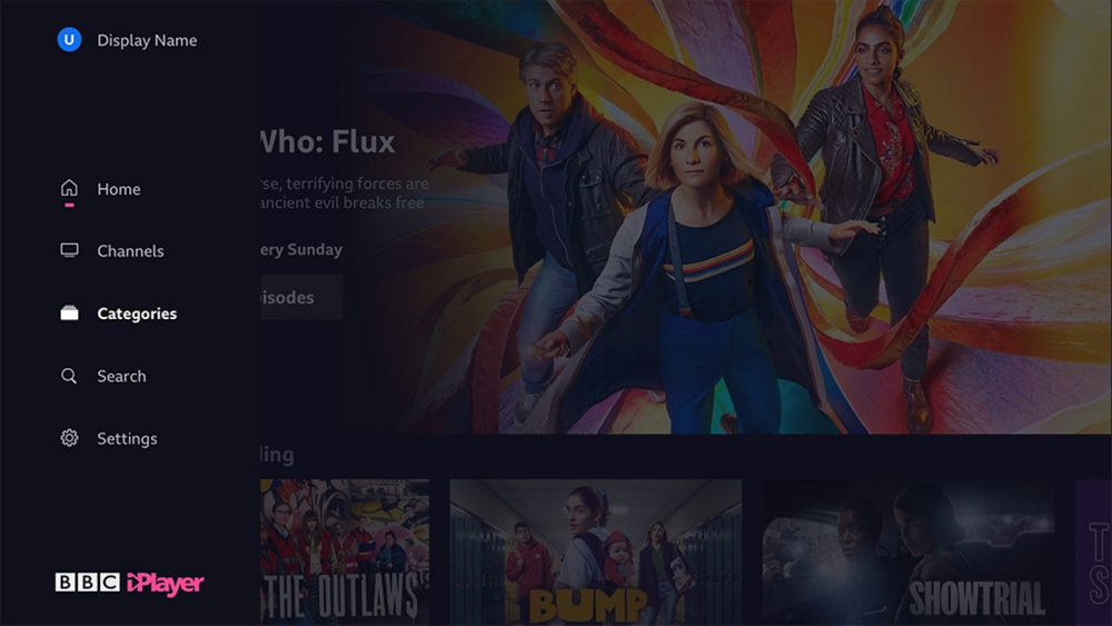 BBC iPlayer new look navigation
