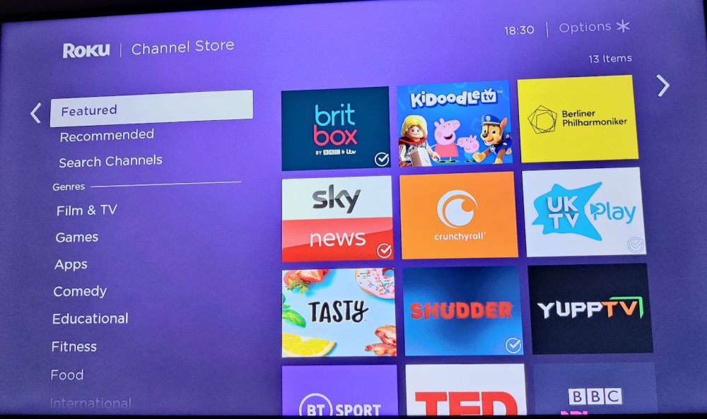 Roku Channel Store on TV 2021
