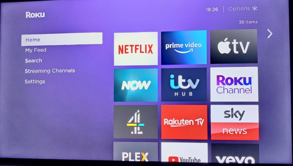 Roku Homescreen 2021