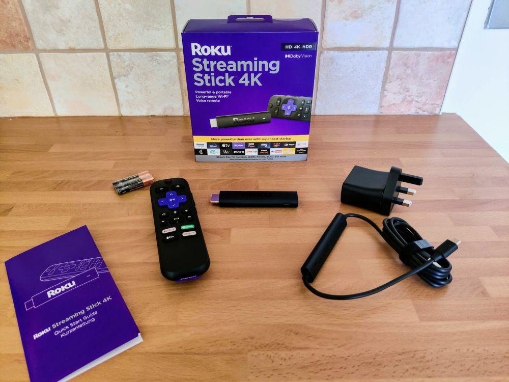 Roku Streaming Stick 4K in the box